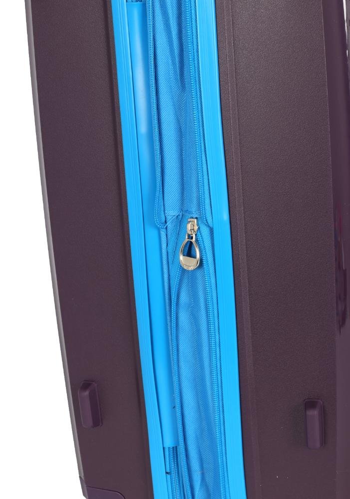 Mala de Viagem Média Polipropileno Jade Expansiva Rodas 360 Up4you Roxo/Azul 9