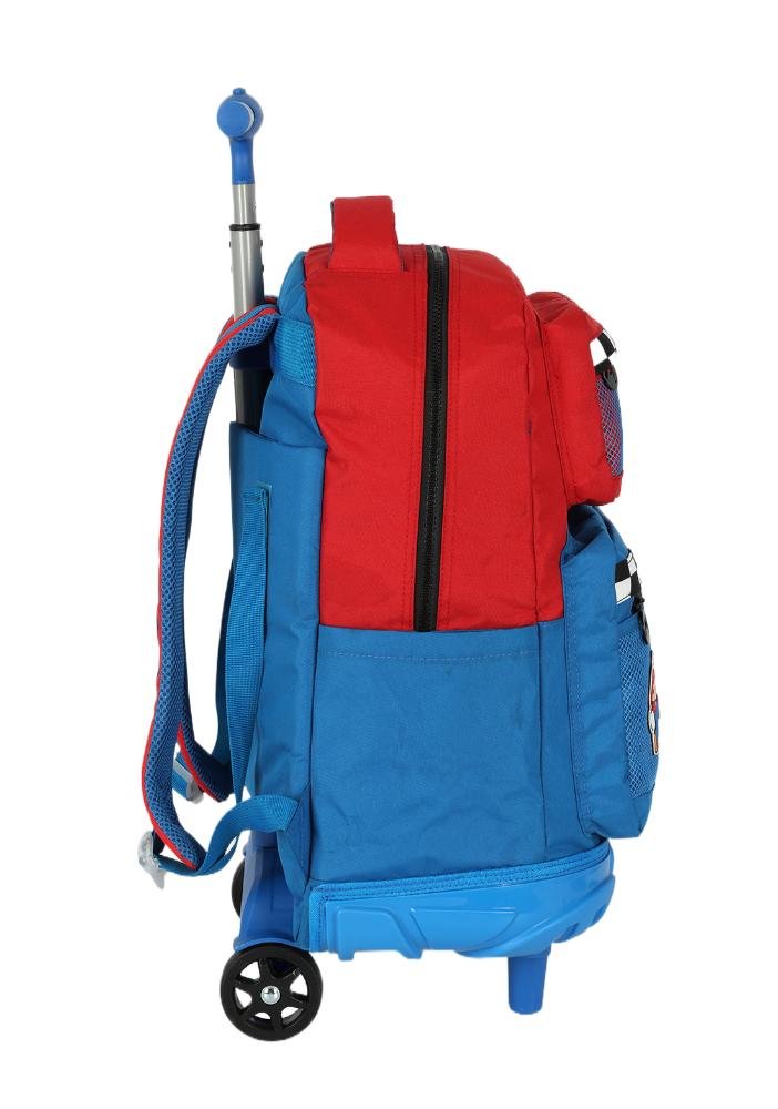 Mochila de Rodinhas Média Juvenil de Costas Super Mario Azul/Vermelho 3
