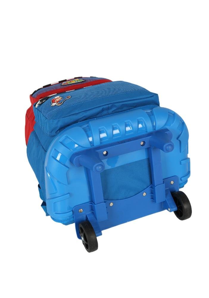 Mochila de Rodinhas Média Juvenil de Costas Super Mario Azul/Vermelho 5