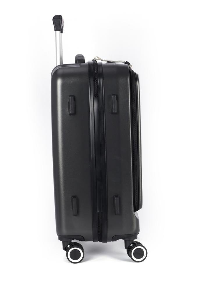 Mala de Viagem Bordo Policarbonato Crush Notebook Rodas 360 Up4you Cinza 4