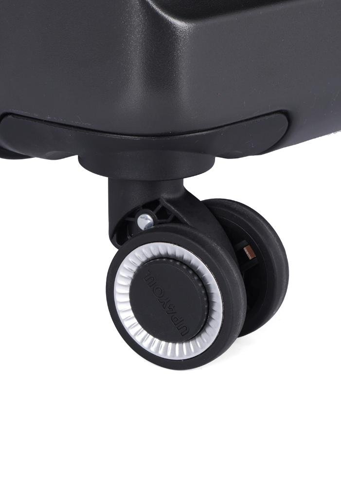 Mala de Viagem Bordo Policarbonato Crush Notebook Rodas 360 Up4you Cinza 10