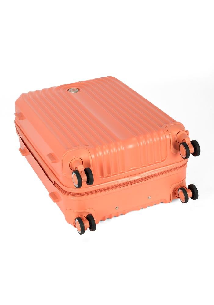 Mala de Viagem Bordo ABS Bombinhas Rodas Duplas 360 Up4you Salmão 5