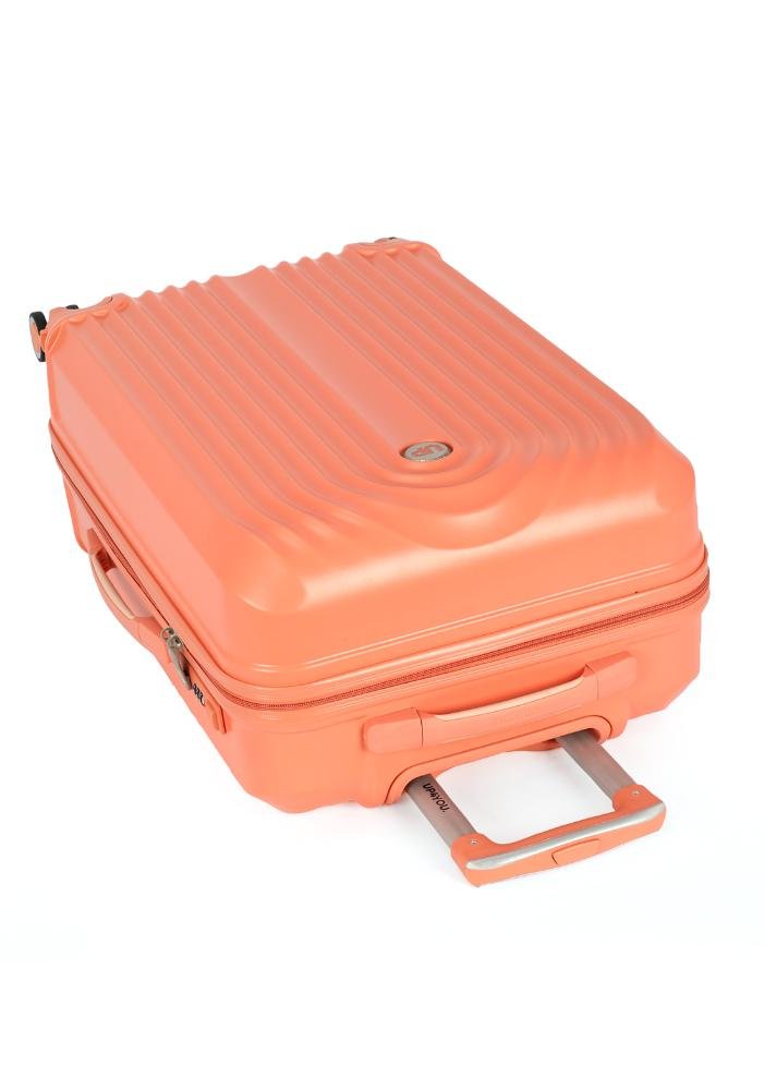 Mala de Viagem Bordo ABS Bombinhas Rodas Duplas 360 Up4you Salmão 6