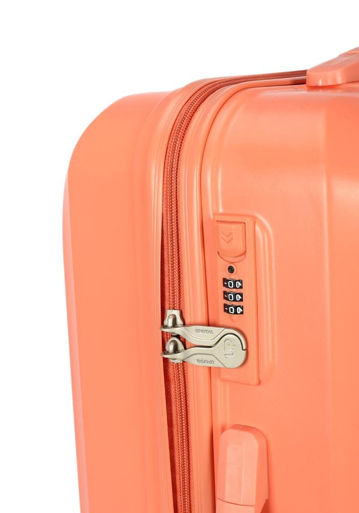 Mala de Viagem Bordo ABS Bombinhas Rodas Duplas 360 Up4you Salmão 7