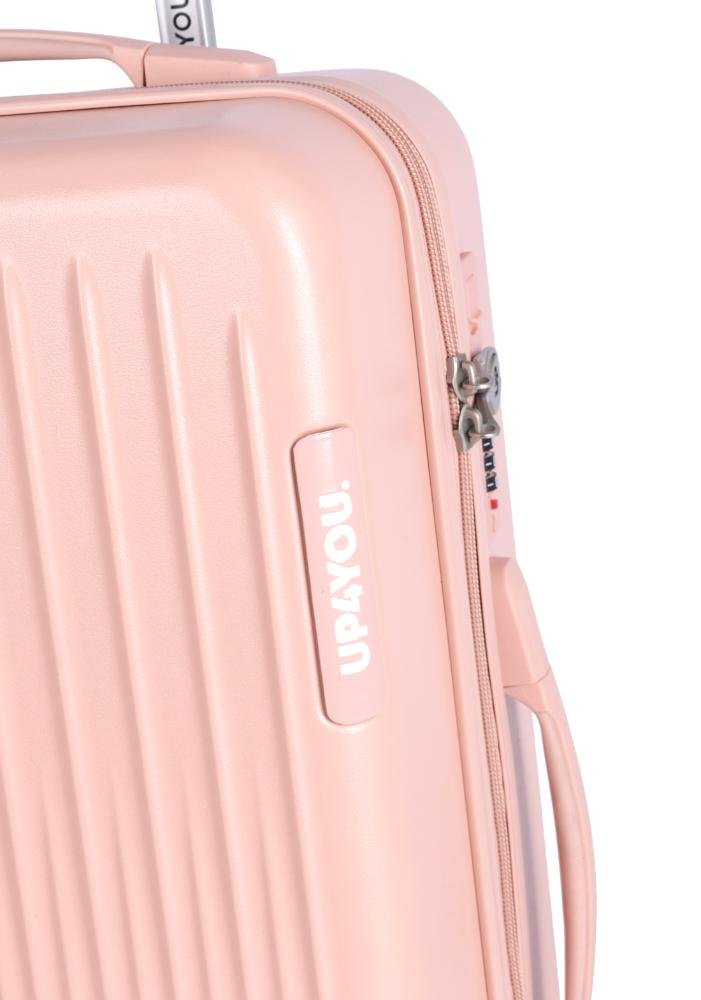 Mala de Viagem Grande ABS Rolling Rodas Duplas 360 Up4you Pink 4