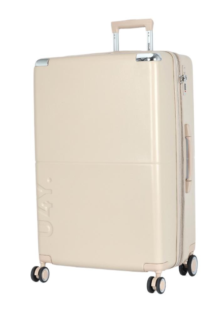 Mala de Viagem Grande Katerini ABS Expansiva Rodas 360 Up4you Bege 2