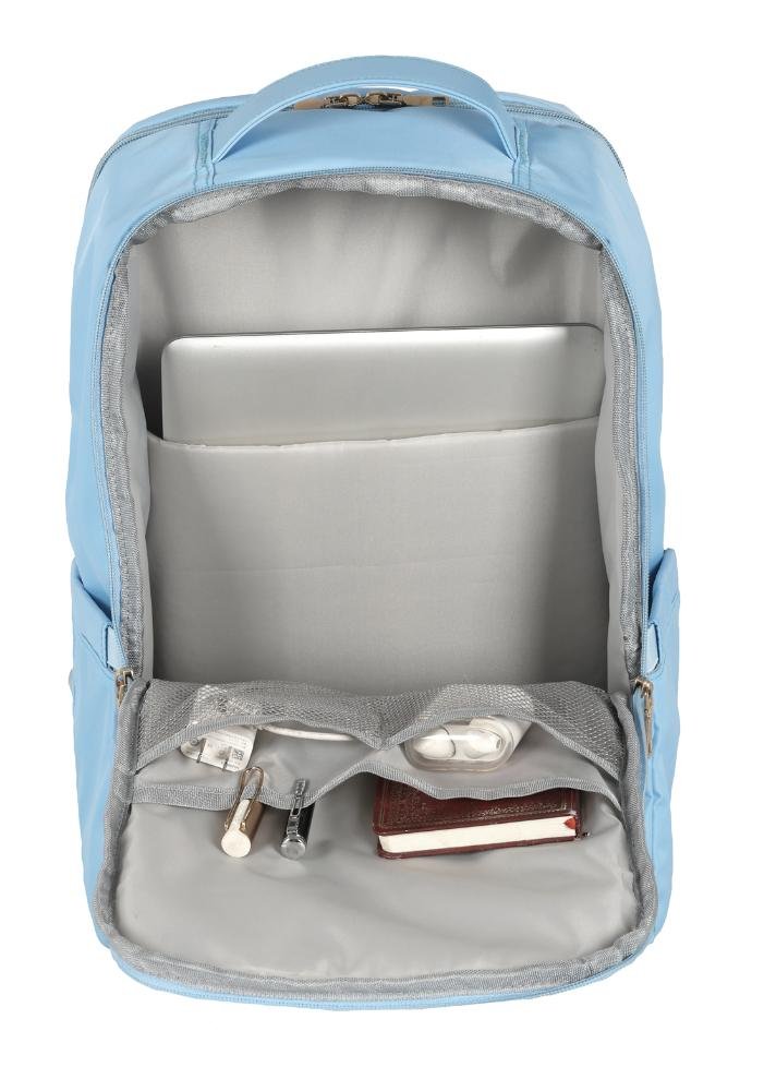 Mochila de Costas Média Executiva Feminina Notebook Up4you Azul 3