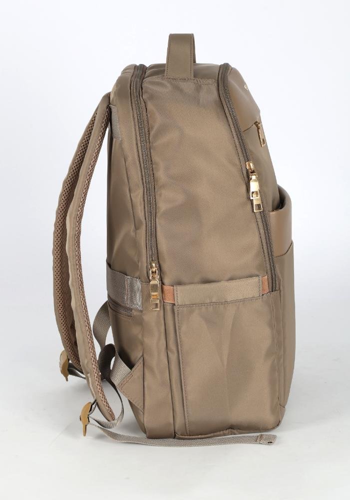 Mochila de Costas Média Executiva Feminina Notebook Up4you Bege 5