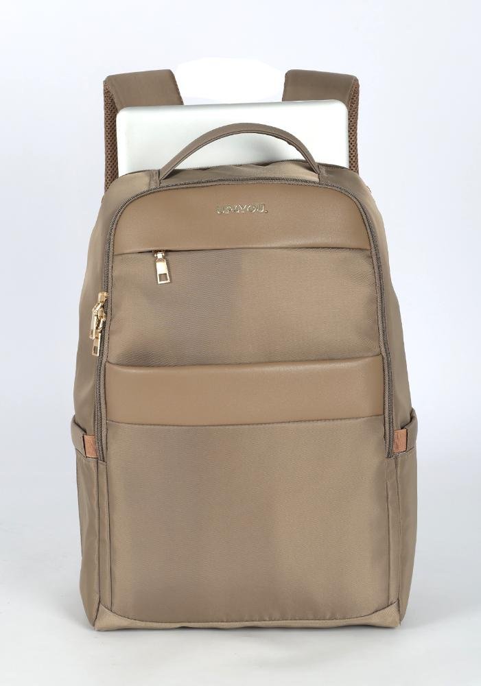 Mochila de Costas Média Executiva Feminina Notebook Up4you Bege 7