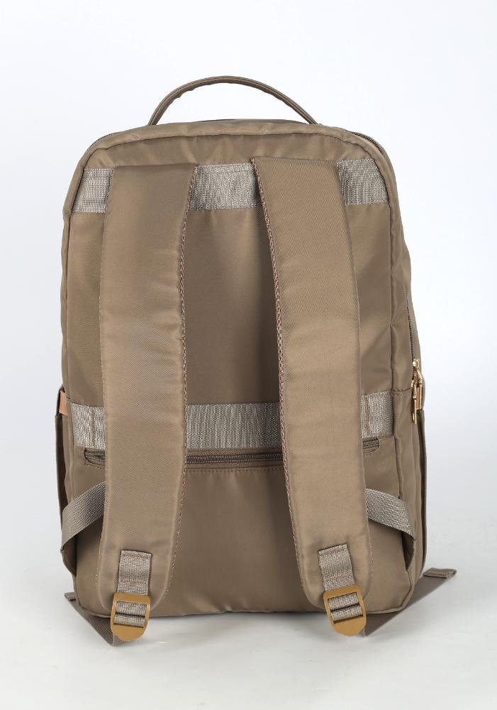 Mochila de Costas Média Executiva Feminina Notebook Up4you Bege 8