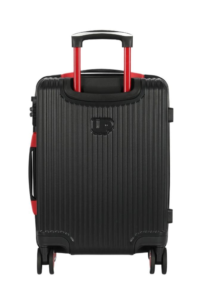 Mala de Viagem Média Juvenil ABS Strike Expansiva TSA Rodas 360 Up4you Preto 3