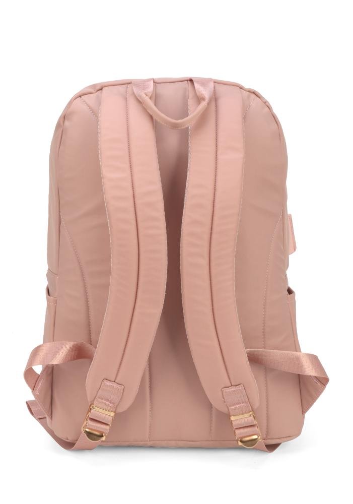 Mochila de Costas Média Executiva Feminina Clássica Notebook Up4you Rose 3