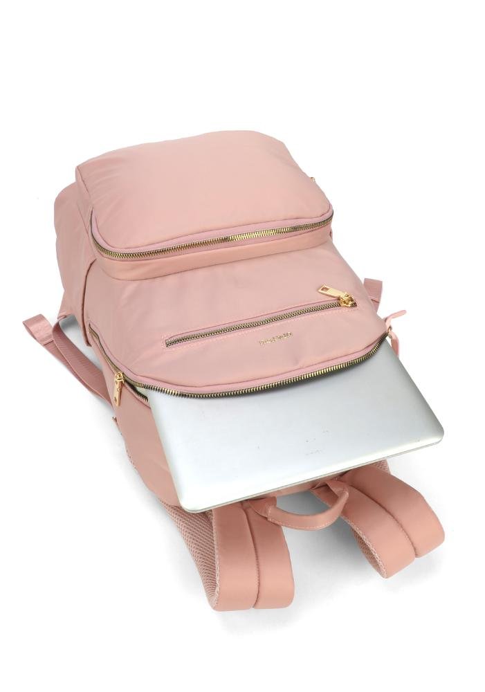 Mochila de Costas Média Executiva Feminina Clássica Notebook Up4you Rose 6