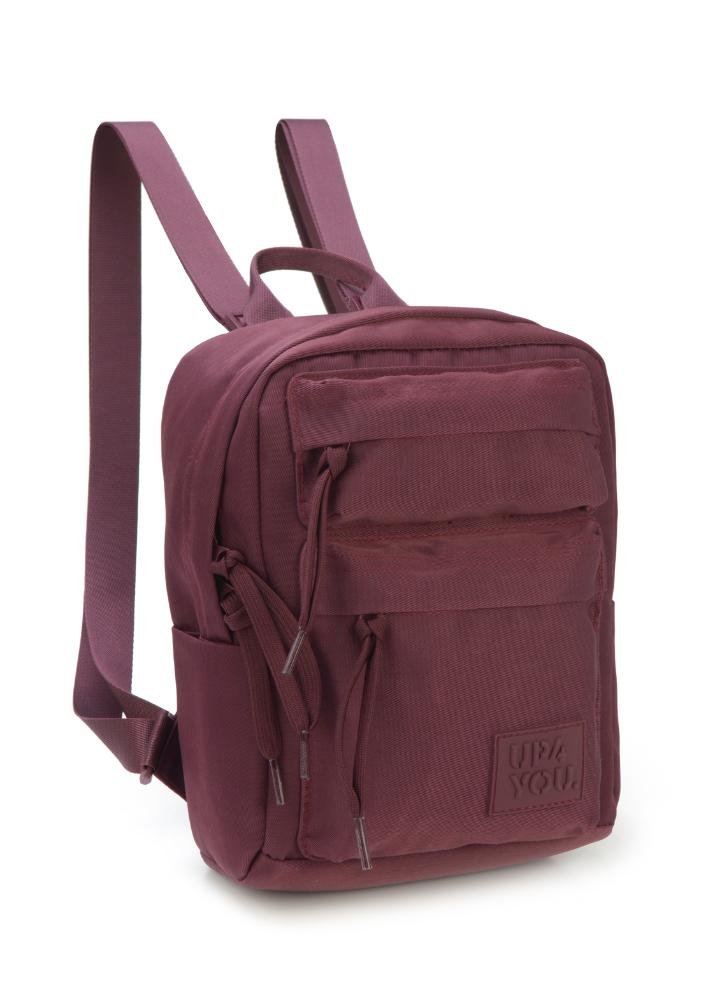 Mochila Kanken de Costas Mini Sarja It's Cool Up4you Vinho 2