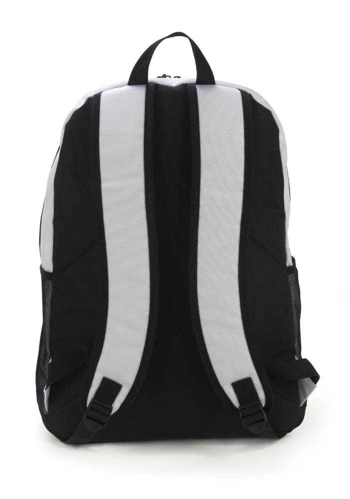 Mochila de Costas Grande Juvenil Náilon Notebook Ajustável Up4you Branco/Preto 3