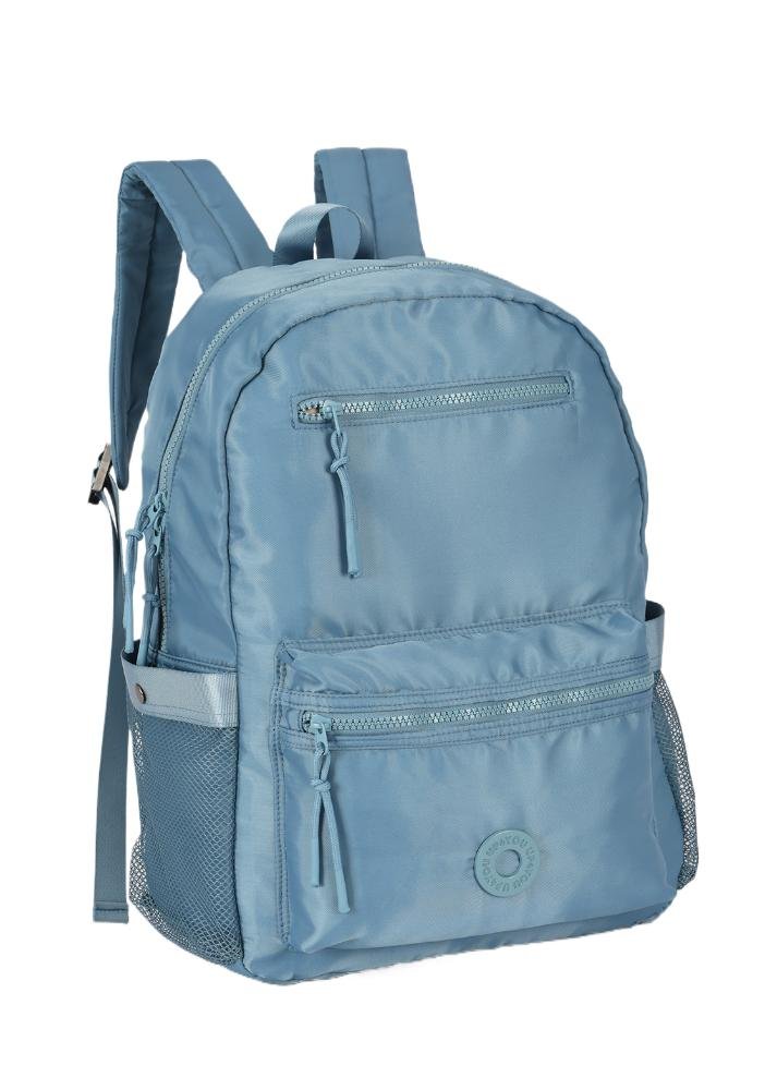 Mochila de Costas Média Juvenil Náilon para Notebook Up4you Azul 4