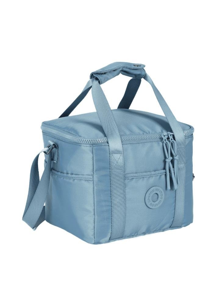 Lancheira Juvenil College Náilon com Bolsos Up4you Azul Claro 2
