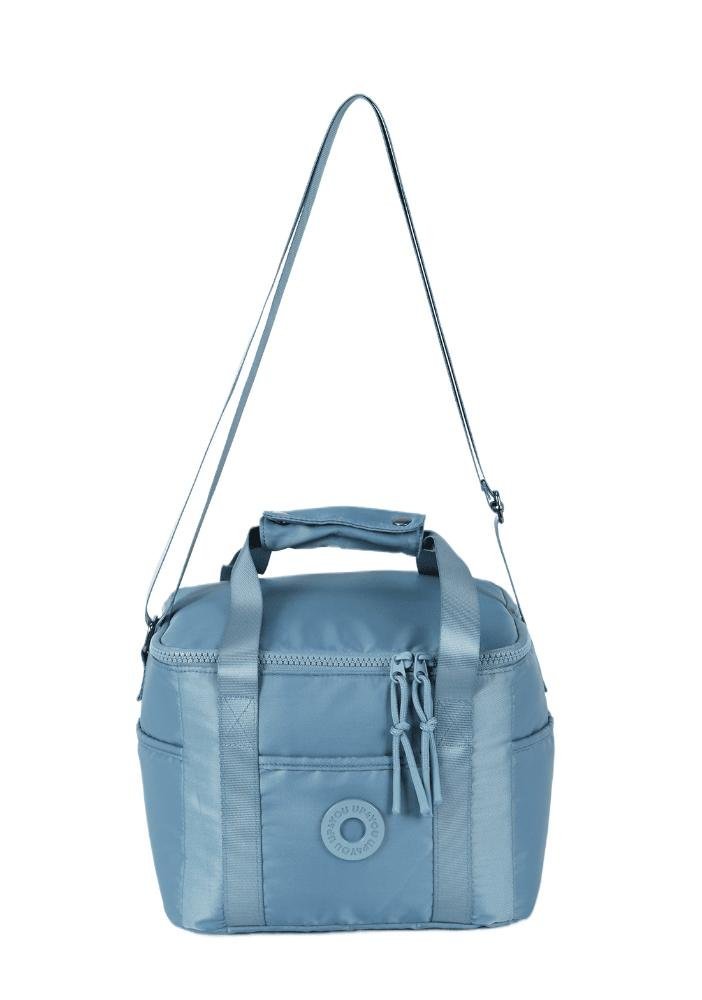 Lancheira Juvenil College Náilon com Bolsos Up4you Azul Claro 4