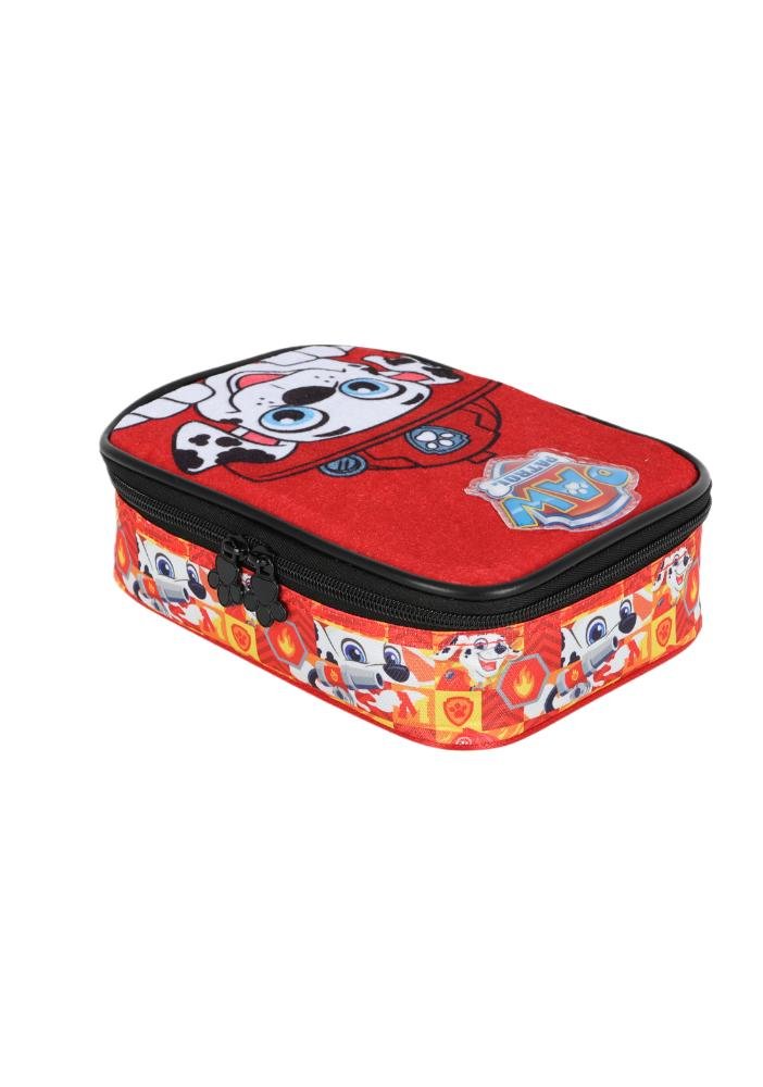 Estojo Box Infantil Médio 100 pens em Pelúcia Patrulha Canina Vermelho 4