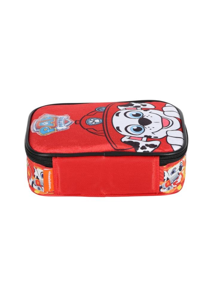 Estojo Box Infantil Médio 100 pens em Pelúcia Patrulha Canina Vermelho 6