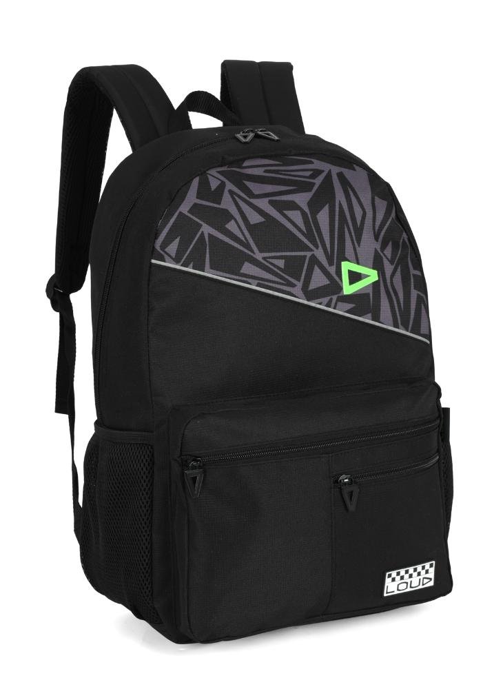 Mochila de Costas Média Juvenil Loud Básica Cinza 3