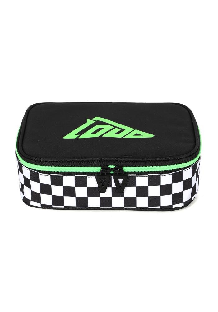 Estojo Box Juvenil Médio 100 pens Loud Green Preto 2