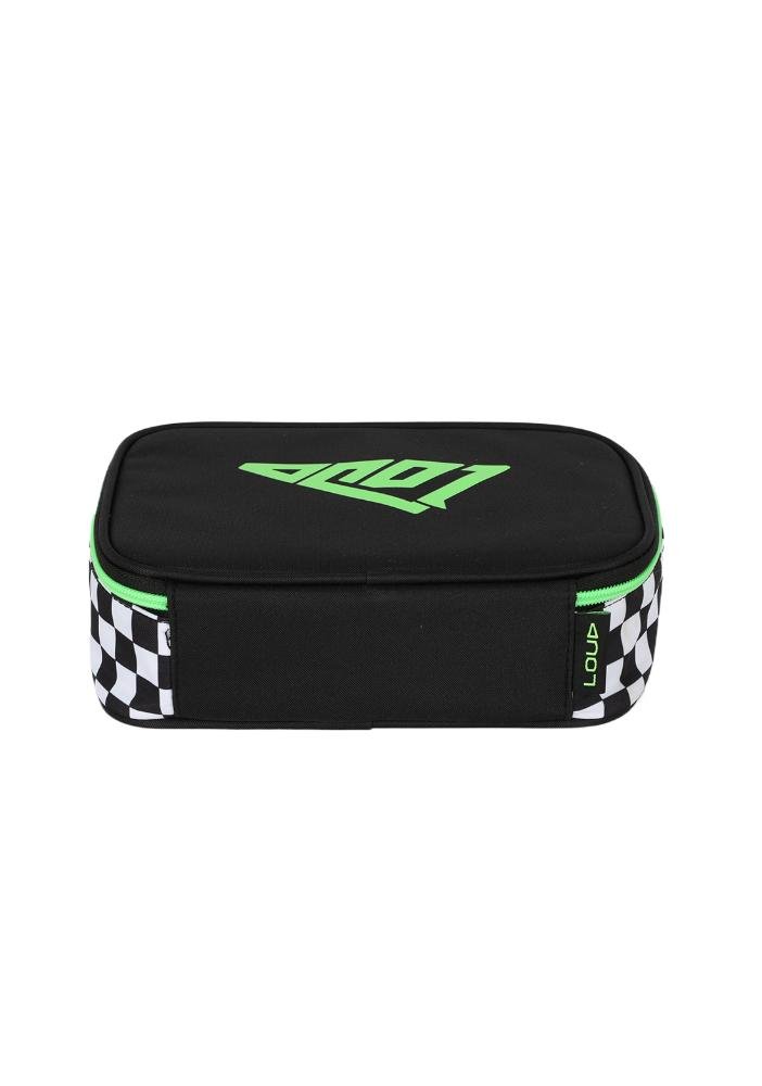 Estojo Box Juvenil Médio 100 pens Loud Green Preto 7