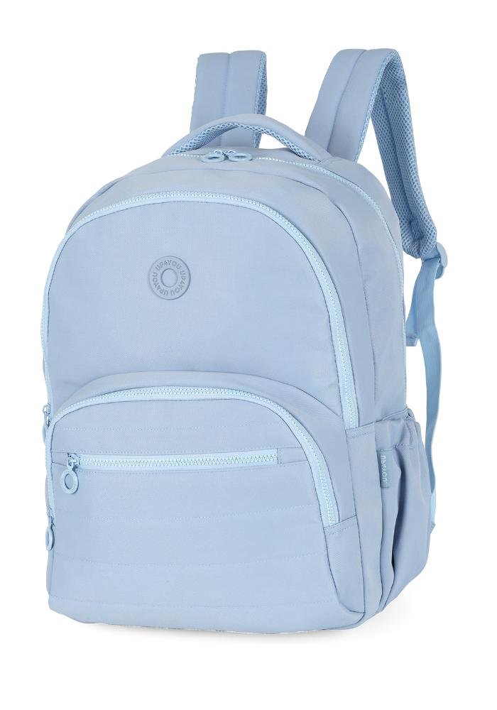 Mochila de Costas Média Juvenil Náilon Mate Up4you Azul 2