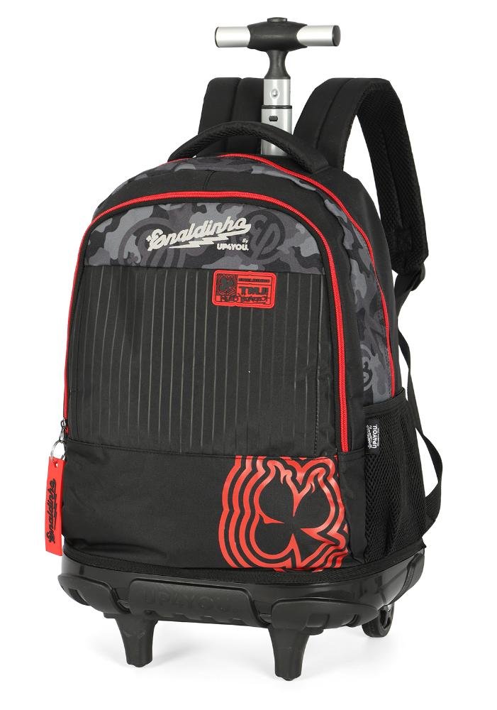 Mochila de Rodinha Juvenil Zap Up4you by Enaldinho  Preto 3