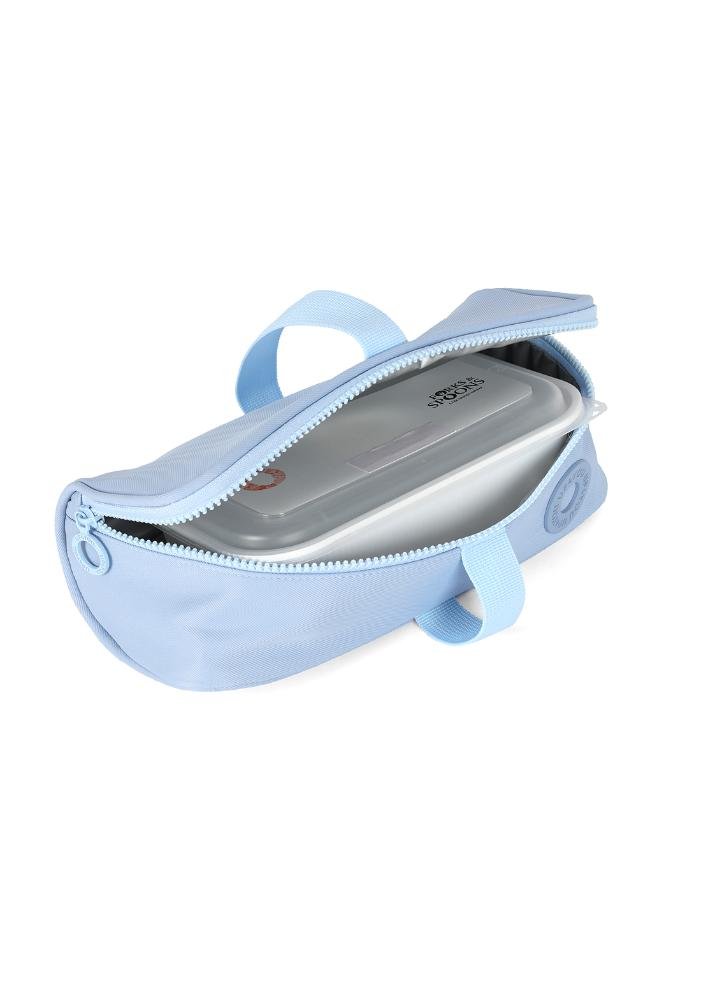 Lancheira Escolar Box Juvenil Pequena Náilon Mate Up4you Azul 4