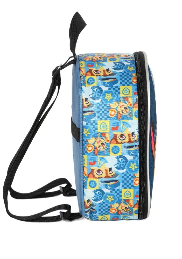 Lancheira Escolar Infantil Média de Costas Peluciada Patrulha Canina Azul 3