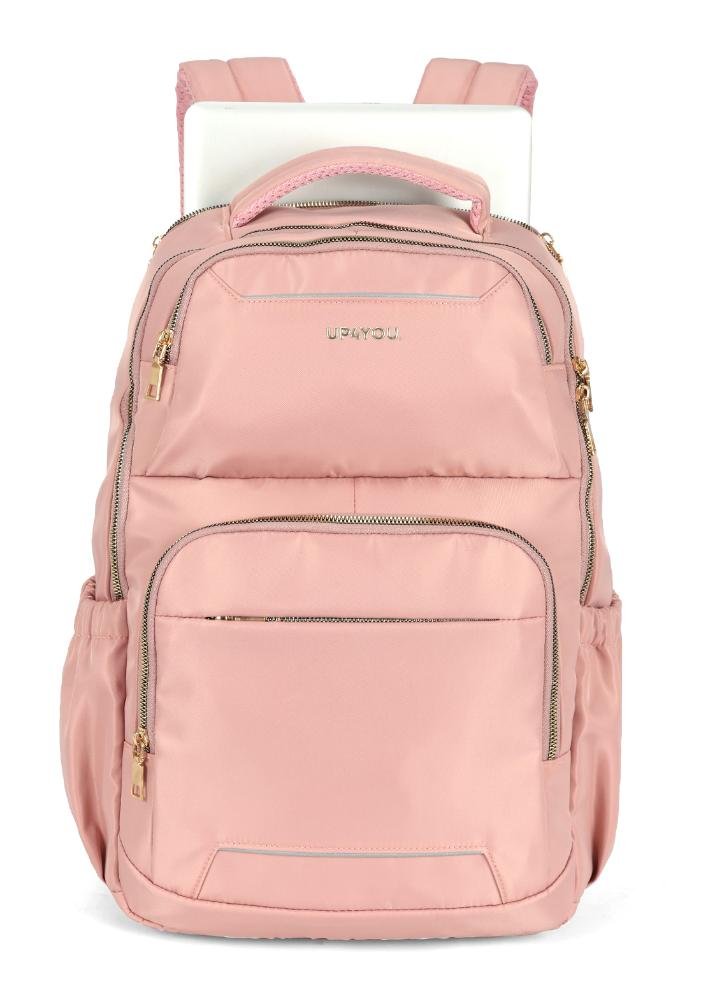 Mochila de Costas Grande Executiva Feminina Notebook Up4you Rose 3