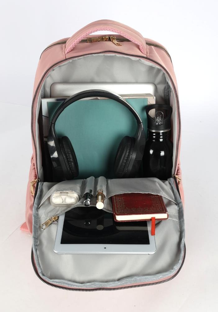 Mochila de Costas Grande Executiva Feminina Notebook Up4you Rose 10