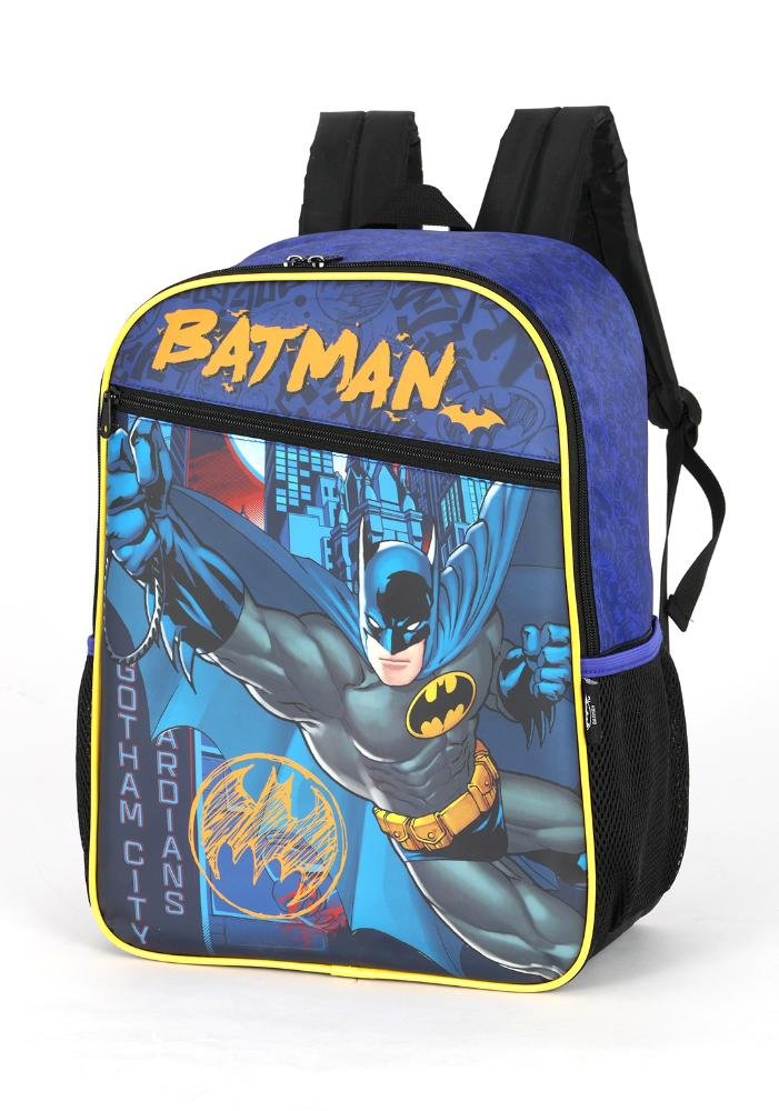 Mochila de Costas Pequena Infantil Simples Batman Azul 2