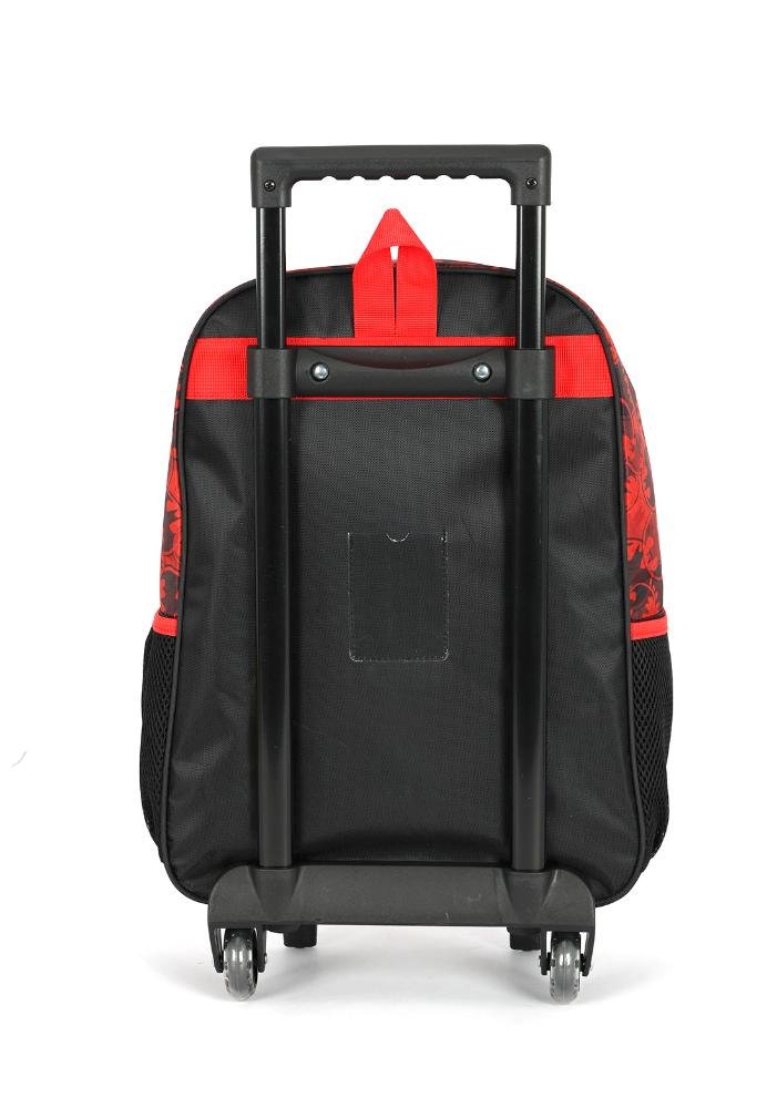 Mochila de Rodinhas Pequena Infantil Simples Batman Vermelho 6