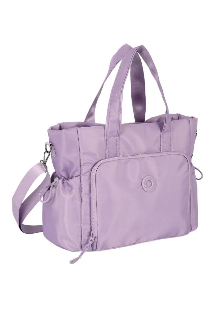 Bolsa Tote Bag College Grande Lilás 4