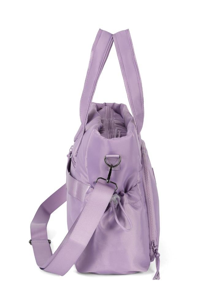 Bolsa Tote Bag College Grande Lilás 6