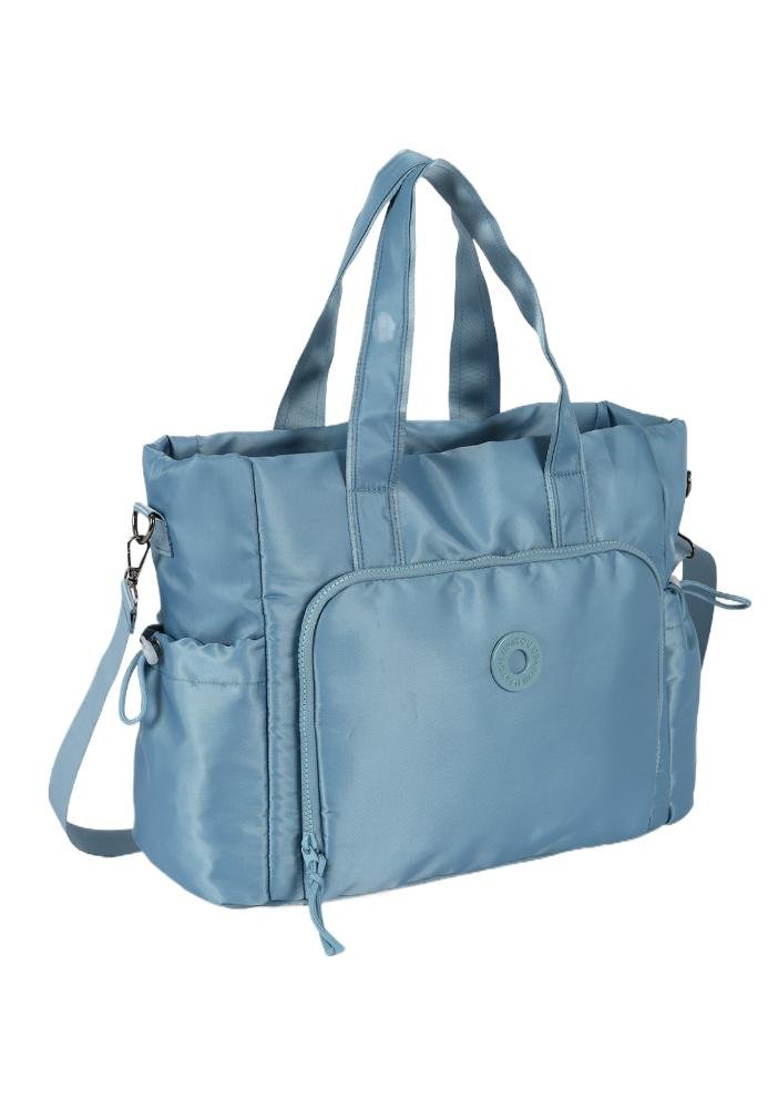 Bolsa Tote Bag College Grande Azul Claro 2