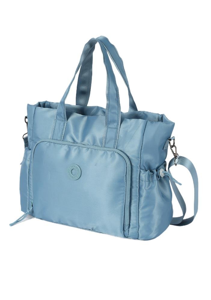 Bolsa Tote Bag College Grande Azul Claro 3