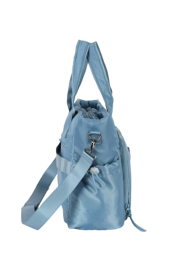 Bolsa Tote Bag College Grande Azul Claro 5