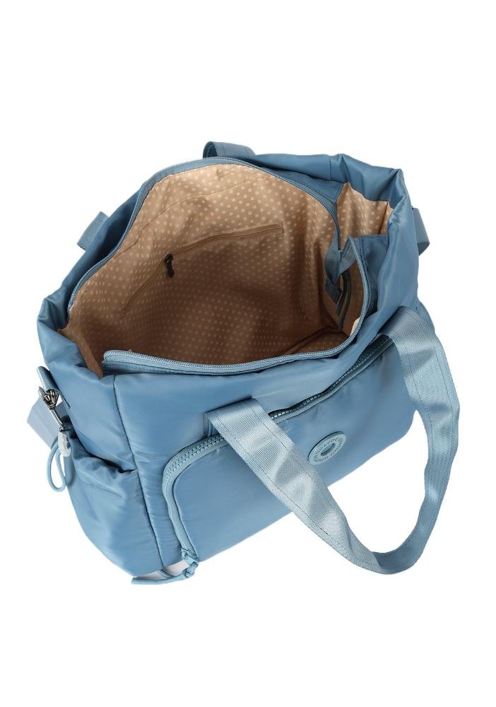 Bolsa Tote Bag College Grande Azul Claro 6