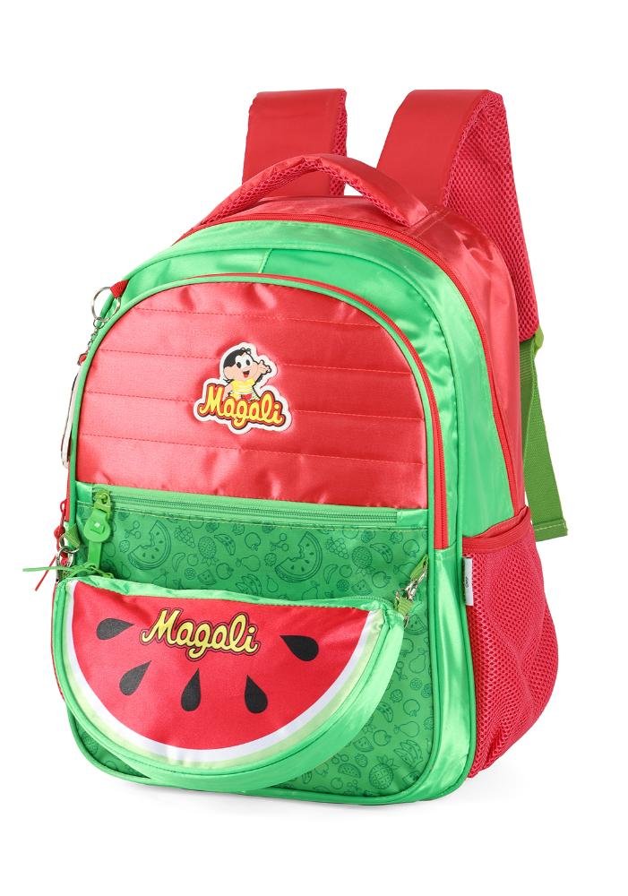 Mochila De Costas Turma Da Monica Com Bolso Removivél Up4you Vermelho 3