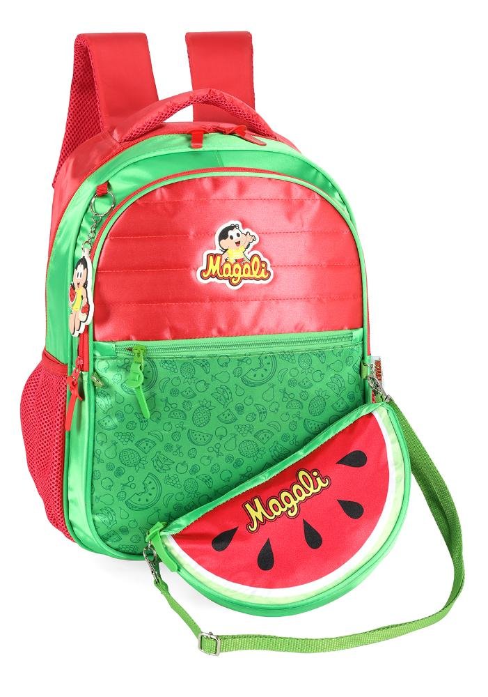 Mochila De Costas Turma Da Monica Com Bolso Removivél Up4you Vermelho 5