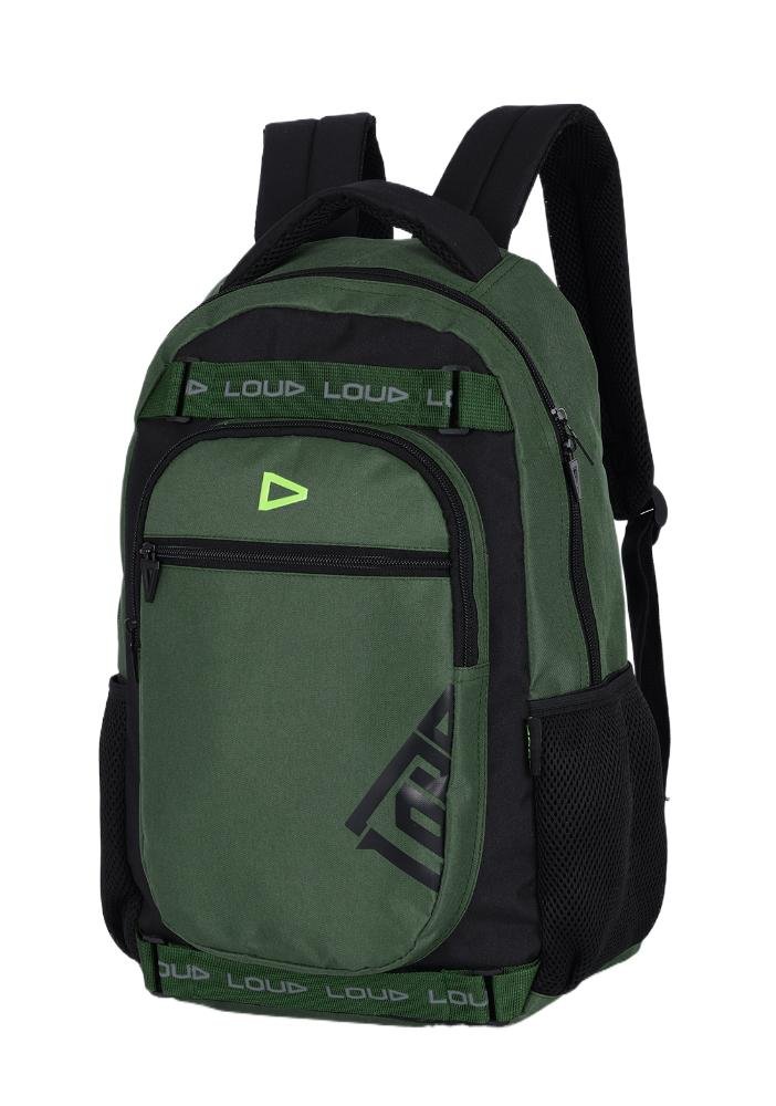 Mochila De Costas Juvenil Loud Team Up4you Verde/Preto 2