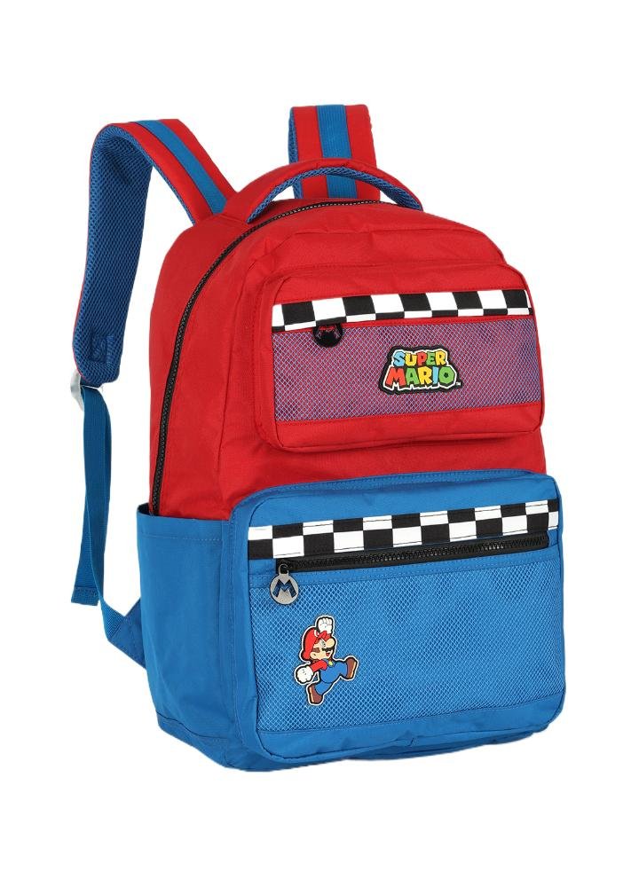 Mochila de Costas Super Mario Em Ação By Up4you Azul/Vermelho 3
