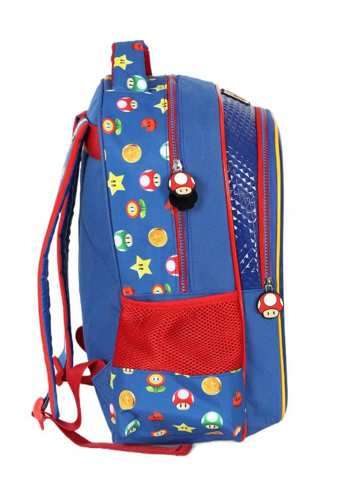Mochila de Costas Infantil Super Mario Bros By Up4you Azul 2