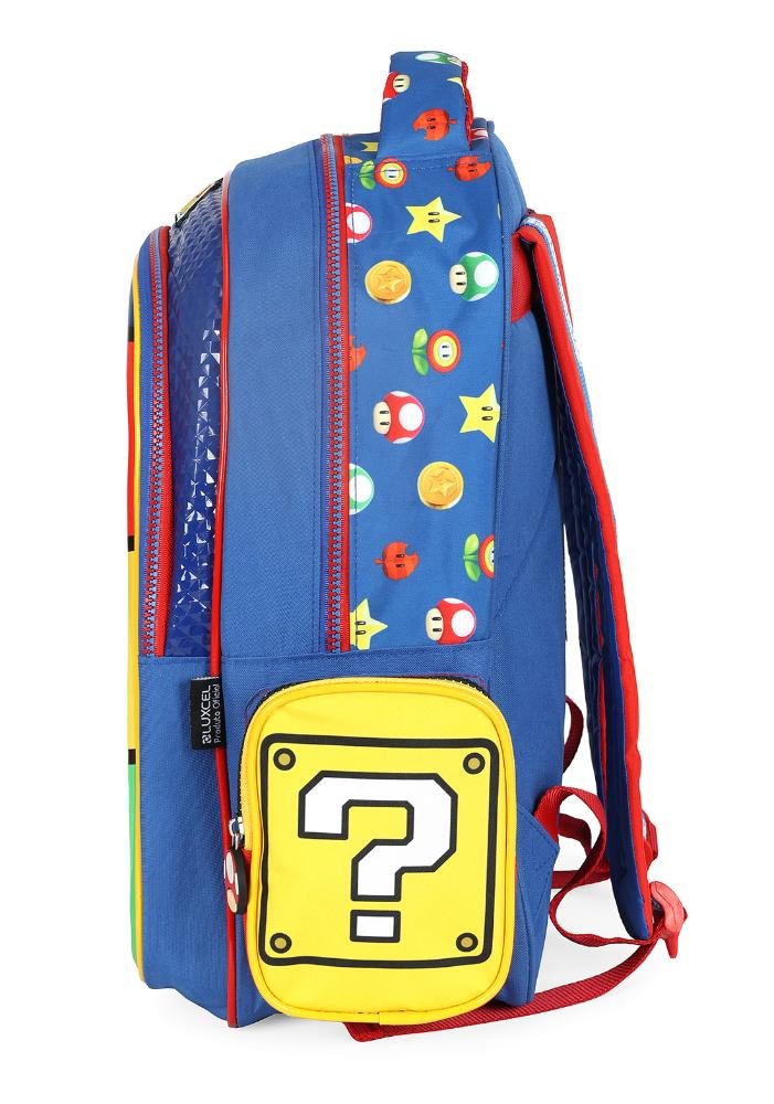 Mochila de Costas Infantil Super Mario Bros By Up4you Azul 5