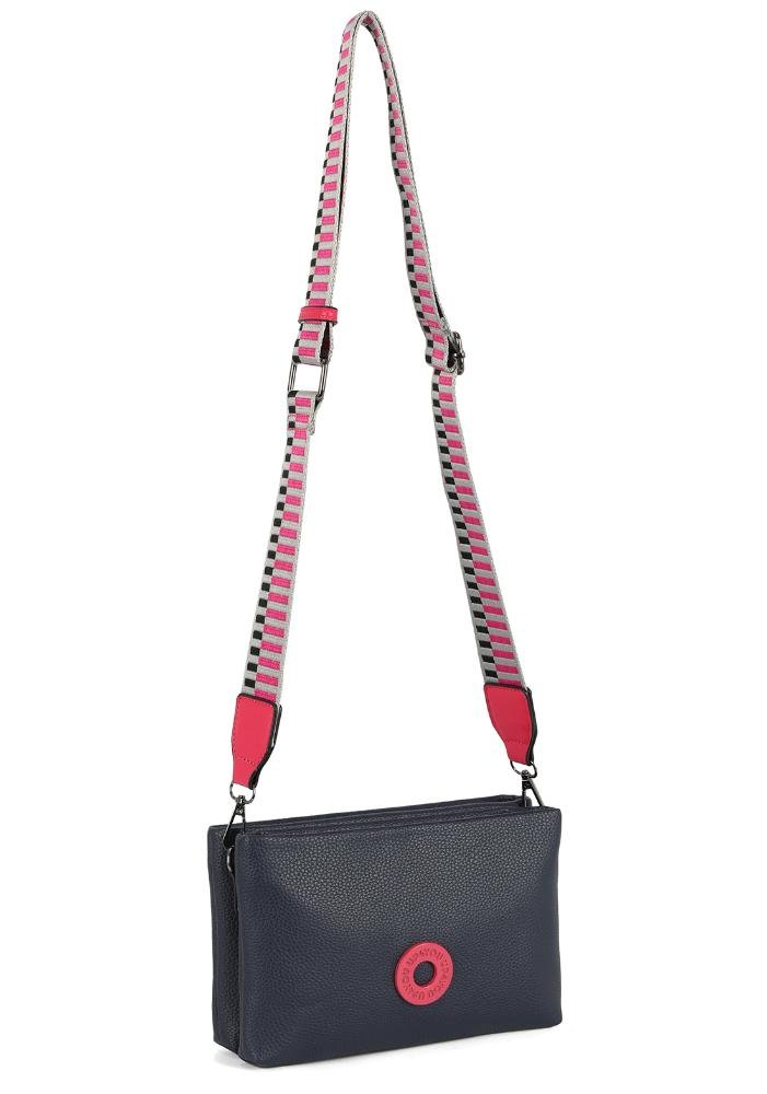 Bag Média Transversal Feminina by Up4you Azul Escuro 5