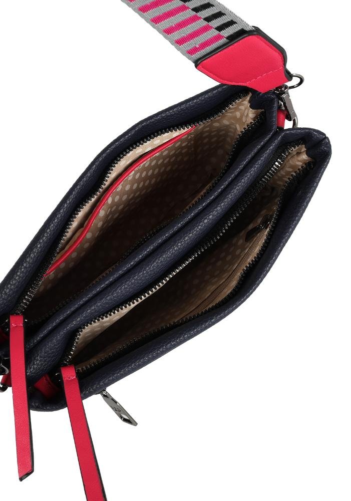 Bag Média Transversal Feminina by Up4you Azul Escuro 8