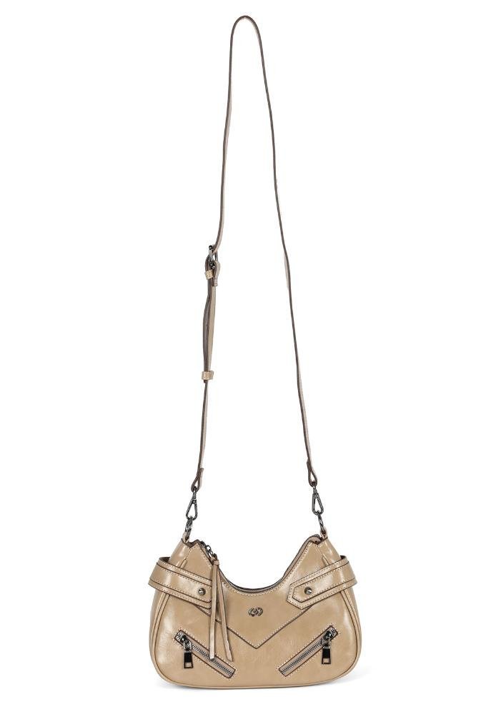 Bolsa Pequena Feminina Rock Gash Bege 7
